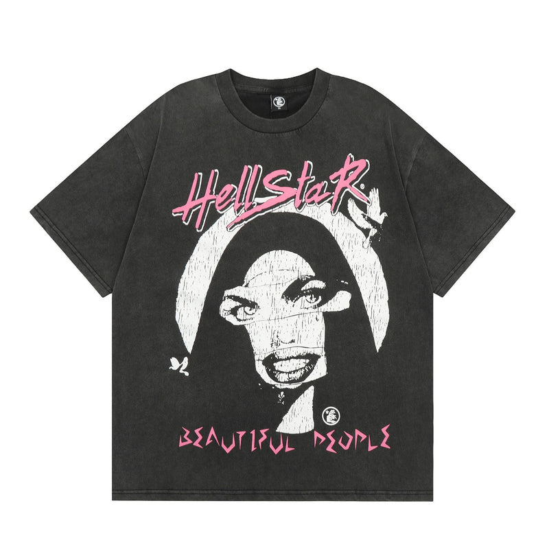 HS T Shirt Creative Cartoon Portrait Printing