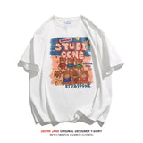 Men's T-Shirts Summer Short-Sleeved T-shirt Men's Loose Casual Cotton All-Matching