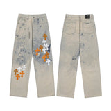 CHH Chrome Hearts Jeans Unisex Casual Loose Jeans