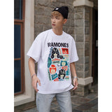 Rock Star T Shirt T-shirt Ramons Band Rock American Portrait Loose Short Sleeve