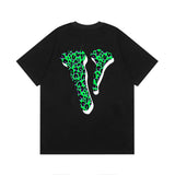 Vlone T Shirt Spring/Summer Pattern Crew Neck Short Sleeve