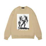 Purple Brand Sweatshirt Loose Crew Neck Sweater