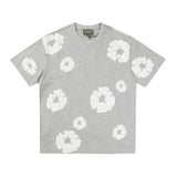 Denim Tears Outfit: T Shirt/Shorts (Separate Purchase Options) Puff Print Short Sleeve T-shirt Loose Couple Shorts Suit