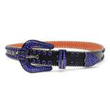 Hip-hop punk rhinestone belt crown rhinestone punk style