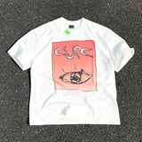 Men Vintage T-Shirts SAINT MICHAEL The Cure Band Tour Washing Water