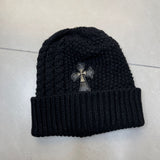 Chh Chrome Heart Beanie Twist Wool Knitted Hat Ear Protector Headcap