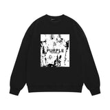 Purple Brand Sweatshirt Loose Crew Neck Sweater