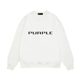 Purple Brand Sweatshirt Loose Crew Neck Sweater