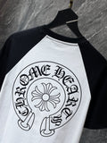 Chh Chrome Hearts T Shirts Graffiti Horseshoe Splicing Sports Men's and Women's Short Sleeve T-Shirts