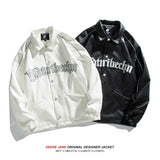 Men Jacket Spring Coat Men's Embroidery Loose All-Match Casual