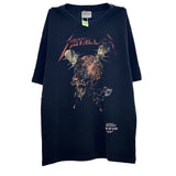 Mens Vintage T-Shirts Wash water do old short sleeve fog tour mace skull casual T-shirt
