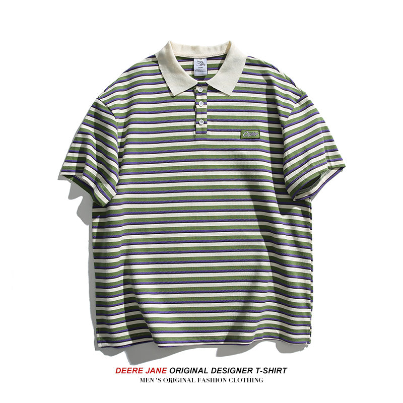 Men's T-Shirts Short-Sleeved T-shirt Men's Top Summer Polo Shirt