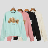 Palm Angle Sweatshirt Palm Angels Embroidery Crew Neck Pullover Sweatshirt Men and Women Loose