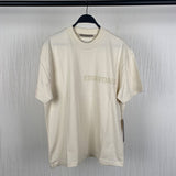 Fog Essentials T shirt Flocking Logo Loose T shirt