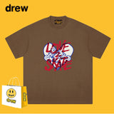Drew T Shirts Cotton Short Sleeve Short Sleeve T-shirt Loose