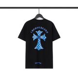 CHH Chrome Heart T Shirts Sanskrit Color Printing Loose Cotton Casual Crew Neck Short Sleeve T-Shirt