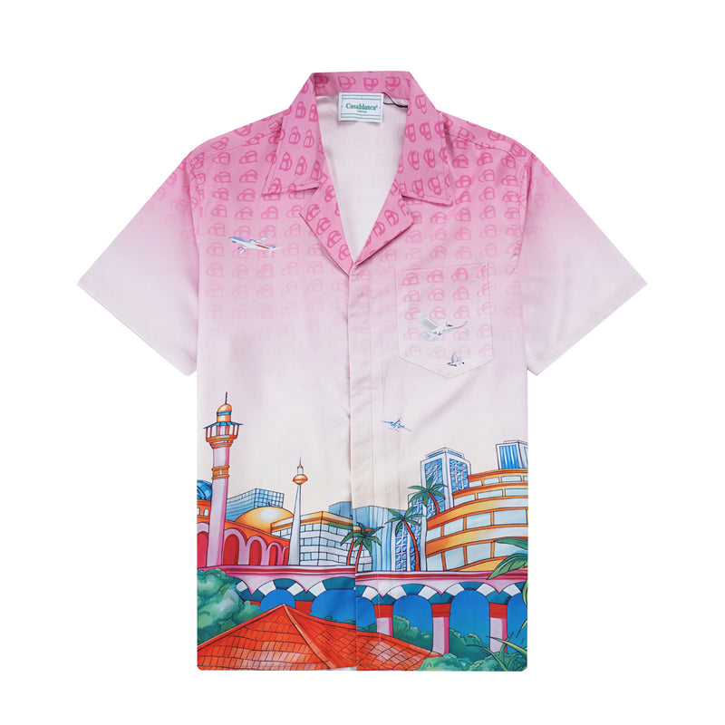 Casablanca Shirt Summer Print Cardigan Shirt