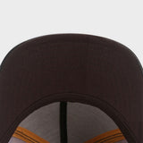 Trendy flat brimmed hat suede brooklyn bnky