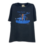 Men Vintage T-Shirts Vintage Old Wash Short Sleeve Pink Floyd Pink Floyd Band