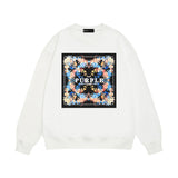 Purple Brand Sweatshirt Loose Crew Neck Sweater