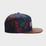 Trendy flat brimmed hat rose adjustable sun shade