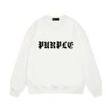 Purple Brand Sweatshirt Loose Crew Neck Sweater