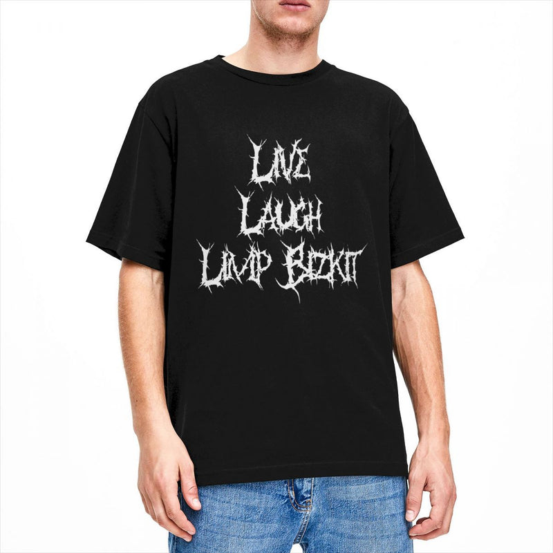 Vintage T Shirt Limp Bizkit Band Cotton T-Shirts Leisure