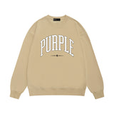 Purple Brand Sweatshirt Loose Crew Neck Sweater