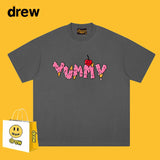 Drew T Shirts Short Sleeve English Printed T-shirt