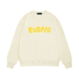 Purple Brand Sweatshirt Loose Crew Neck Sweater