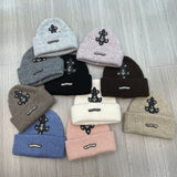 Chh Chrome Heart Beanie Vintage Cross Ear Protector Knitted Cap Wool Cap Pullover Cold Cap