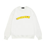 Purple Brand Sweatshirt Loose Crew Neck Sweater