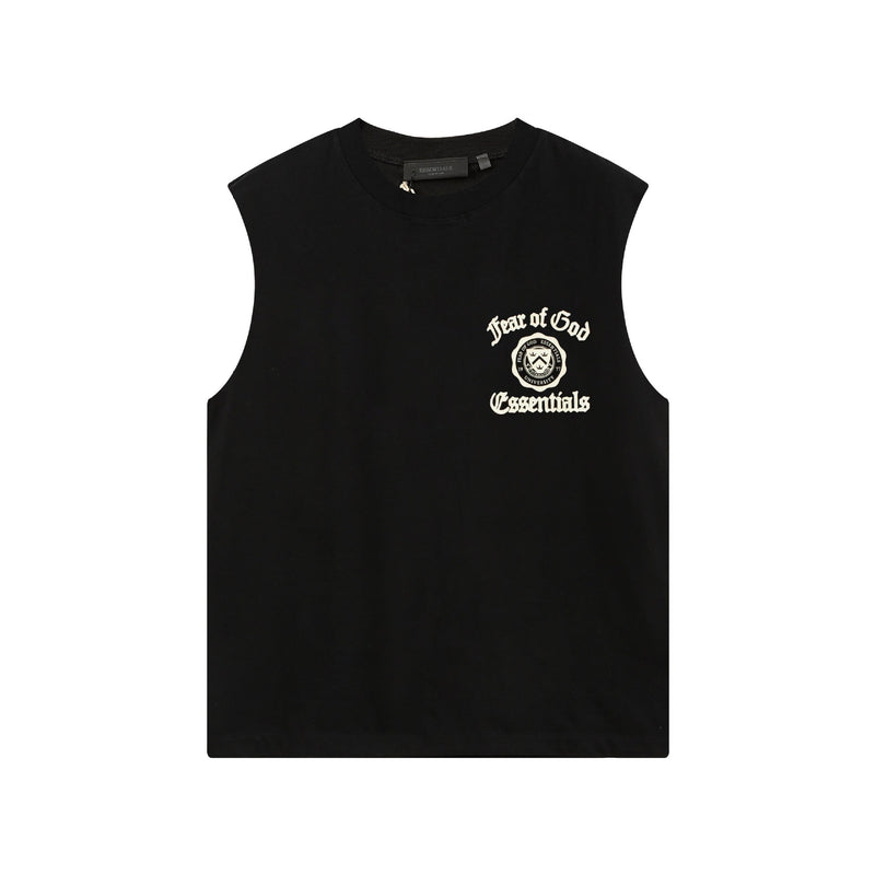 Fog Essentials tank spring summer FOG letter round neck pullover vest