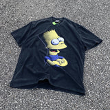 Mens Vintage T-Shirts SAINT MICHAEL CHO Simpson Old Short Sleeve Vintage Wash