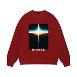 Purple Brand Sweatshirt Loose Crew Neck Sweater
