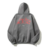 Kanye West Sunday Service Hoodie Autumn And Winter Paris Girl Printed Distressed Vintage Fleece-Lined Hoodie