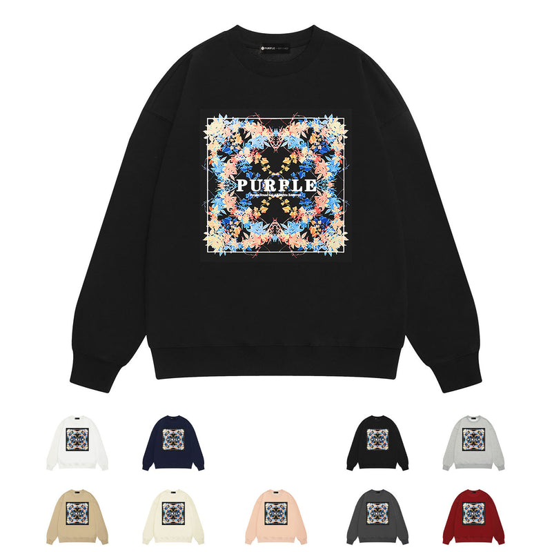 Purple Brand Sweatshirt Loose Crew Neck Sweater