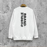 Purple Brand Sweatshirt Loose Crew Neck Sweater