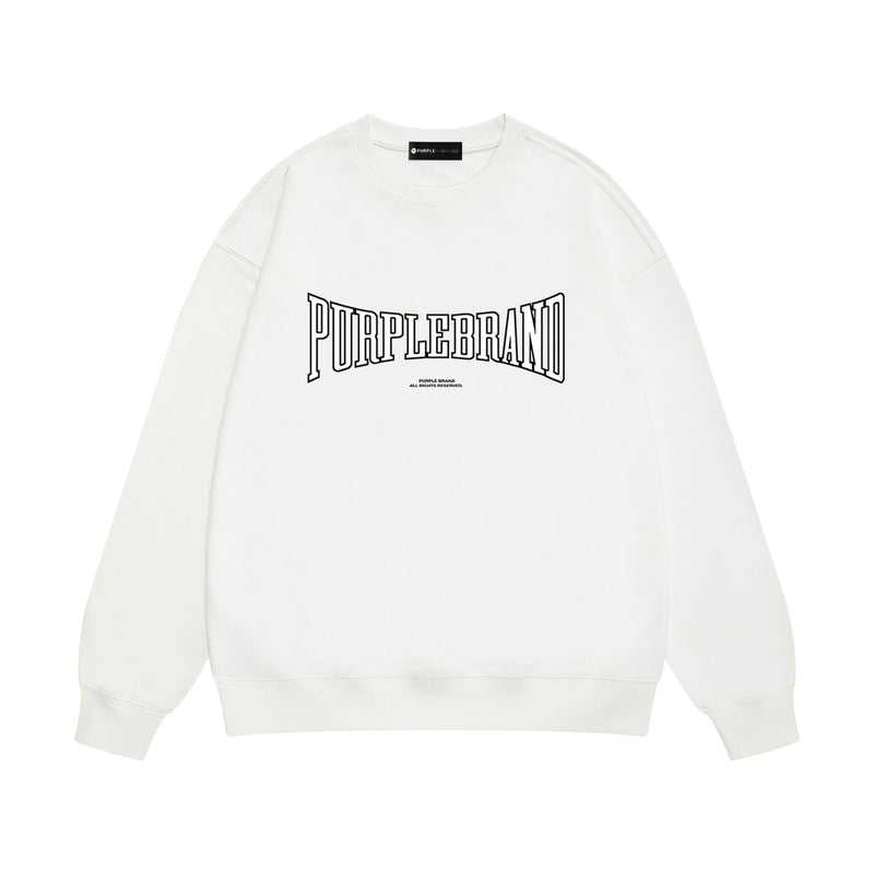 Purple Brand Sweatshirt Loose Crew Neck Sweater