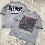 Mens Vintage T-Shirts vintage Bieber Tour Purpose Tour Short Sleeves