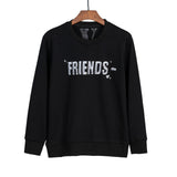 Vlone Sweatshirts Autumn/Winter Metal Big V Letter Crew Neck