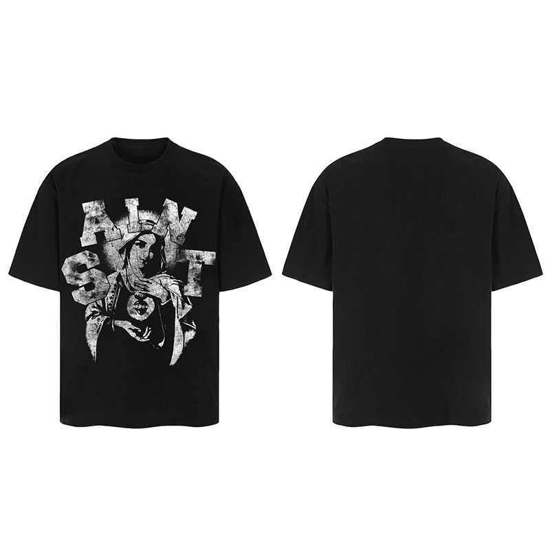 Men Vintage T-Shirts Saint Michael Tee Saint Tears