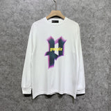 Purple Brand Long Sleeve T-Shirt Fashion Loose Long Sleeve Top