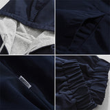 Men Cardigan Hoodie Spring Color Stitching Hoodie Male Loose Casual Jacket