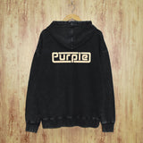 Purple Brand Distressed Hoodie Fashion Old Loose Hooded Sweater