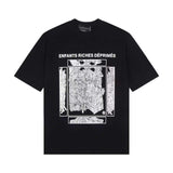 ERD T Shirts Short Sleeve Logo Cartoon Print Loose Casual