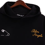 Palm Angels Hoodie Coconut Tree Pin Embroidered Hooded Sweater