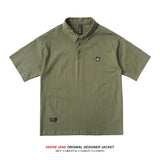 Men T-shirt Summer Cotton Short Sleeve Loose All-Match Casual