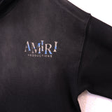 Amiri Hoodie AMI Rose mask pattern print hooded sweater for men and women