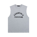 Fog Essentials tank spring summer FOG letter crew neck vest
